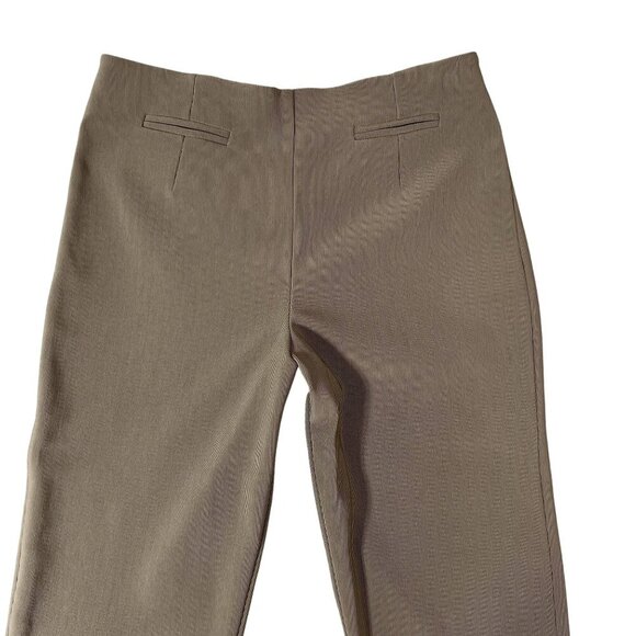 Equestrian Womens L Tan Compression Pull-On Riding Breeches Tactel Lycra Pants - Picture 4 of 11